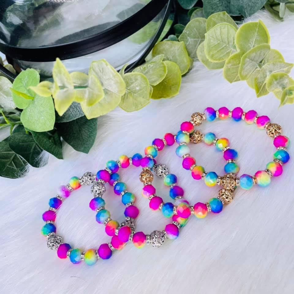 Rainbow on sale rhinestone bracelet