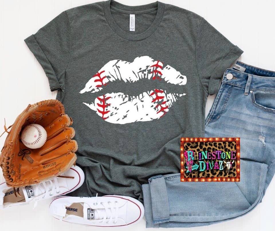 Baseball Lip Tee