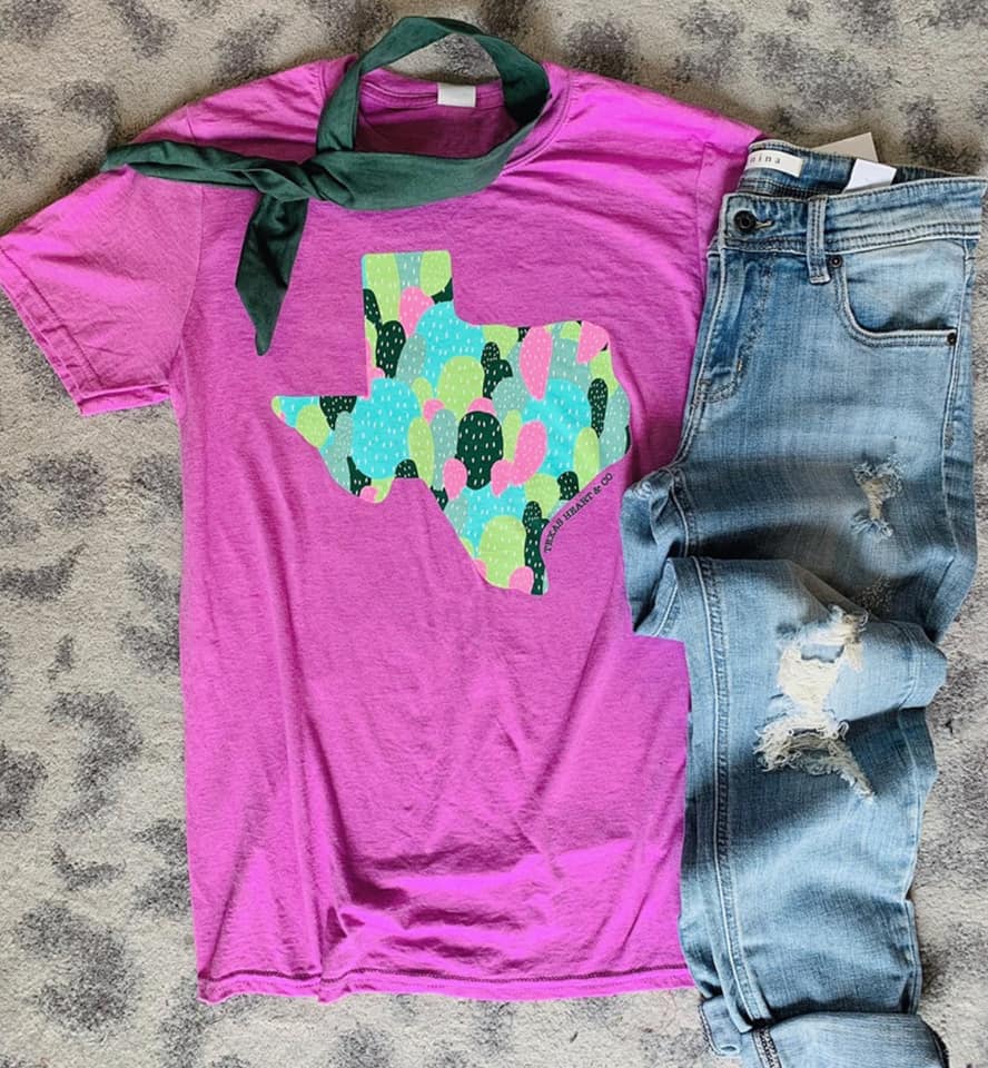 Colorful Tx Cactus Tee