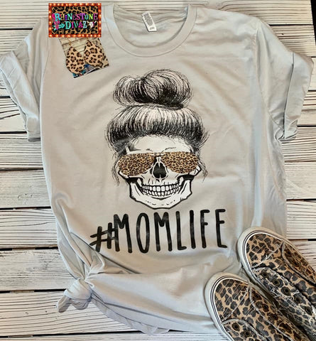 #Momlife Skull Tee