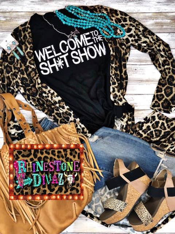 Black Welcome To The Shit Show Tee