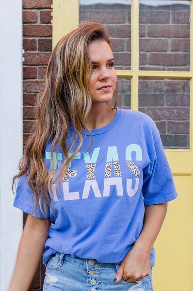 NAVY Texas Colorblock Tee