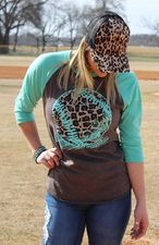 Leopard Baseball Raglan