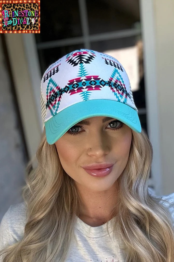 TURQUOISE MOUNTAIN BASEBALL CAP