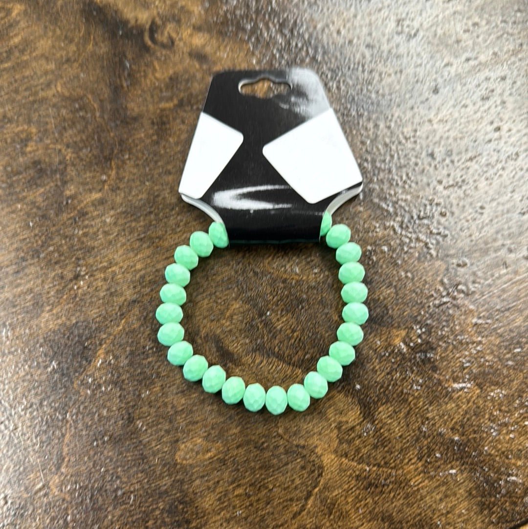 Matte Lime Bead Bracelet