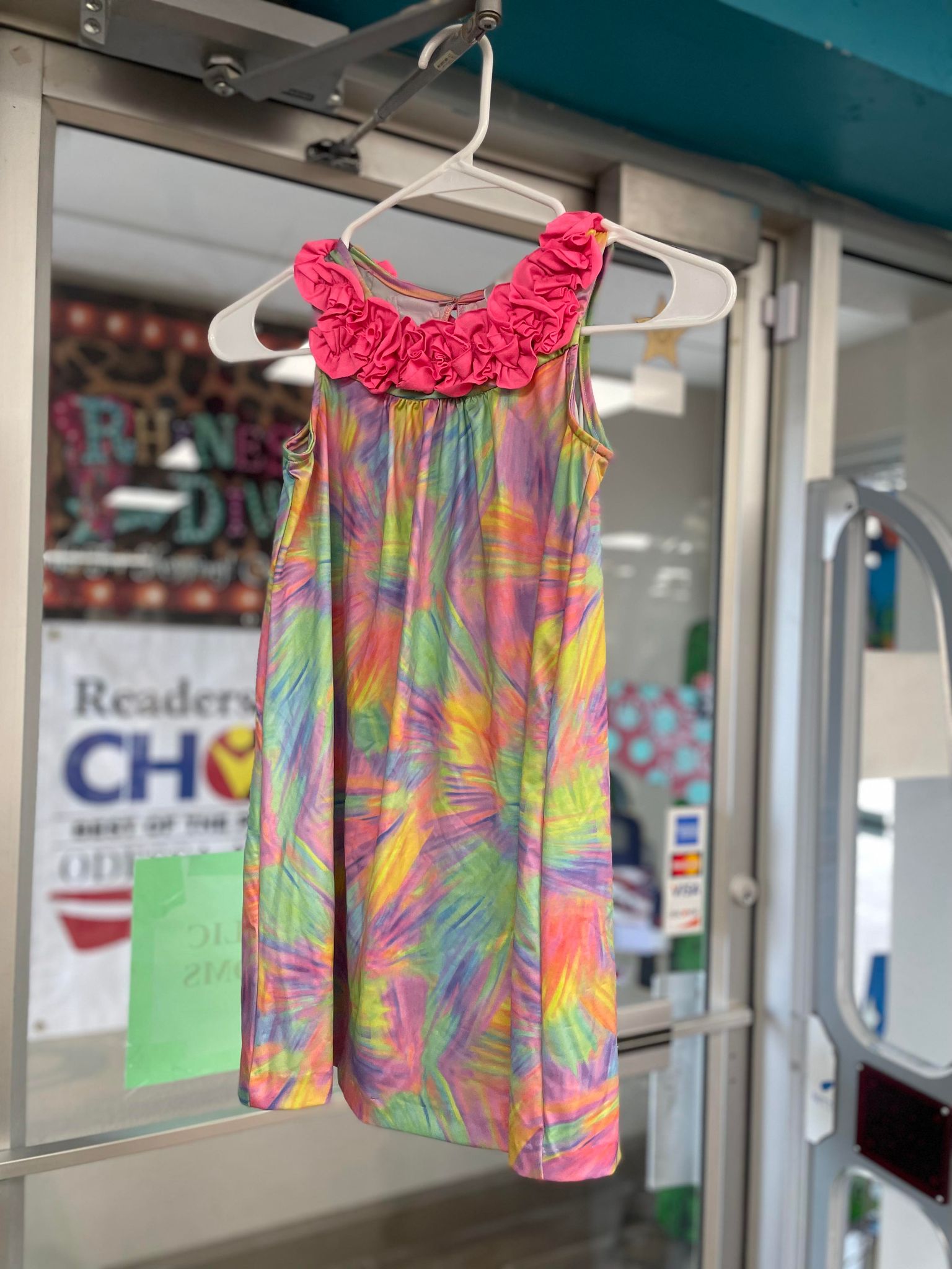 Tie Dye Ruffle Dress