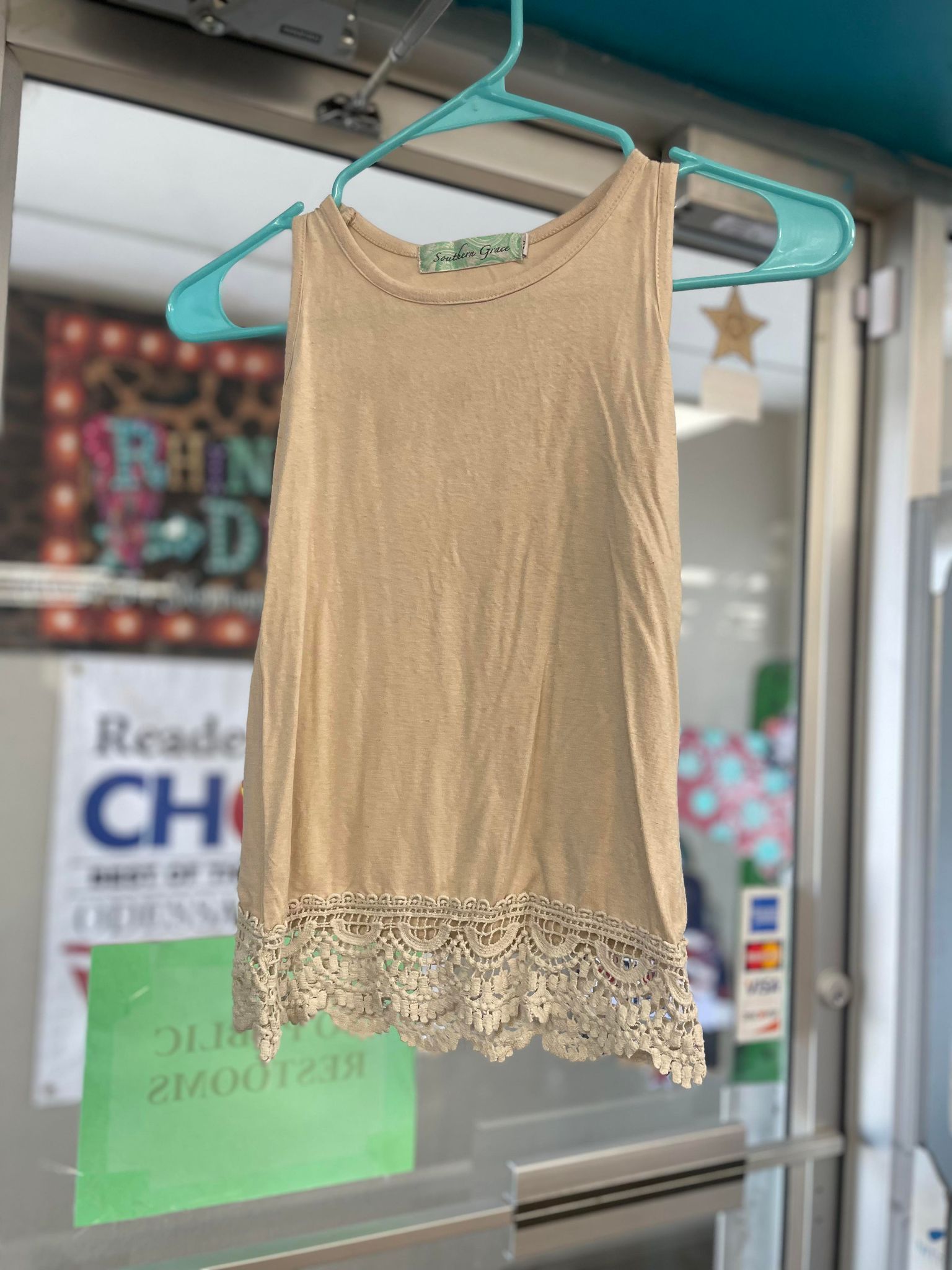 Kids Ivory Lace Tank