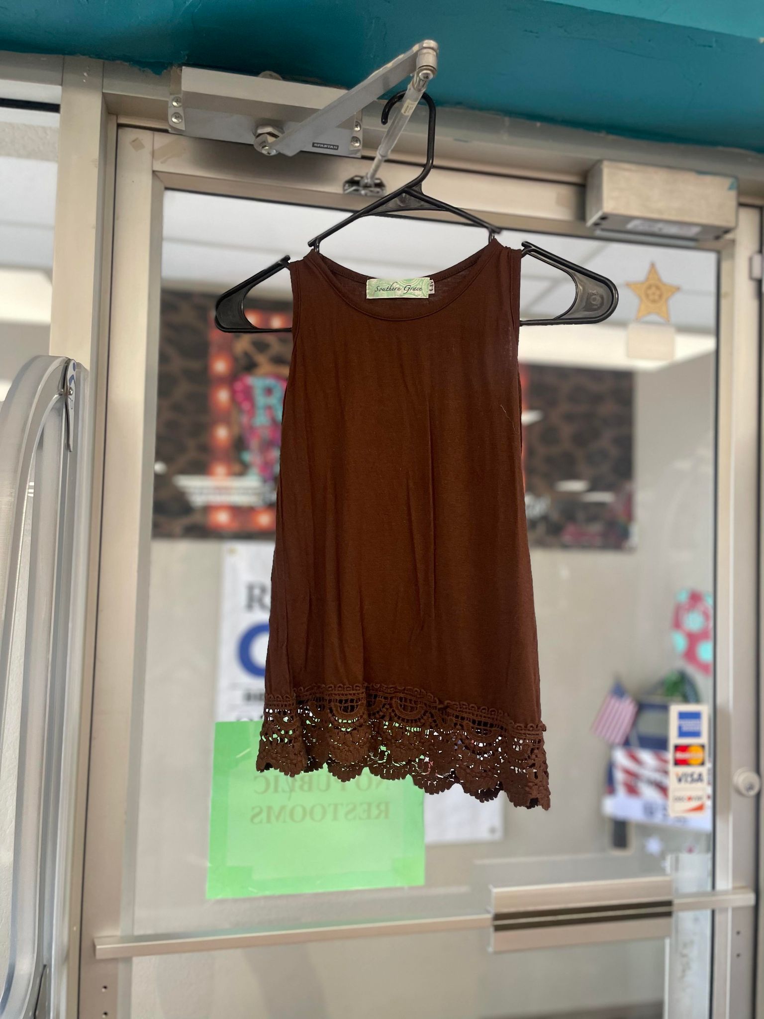 Kids Brown Lace Tank