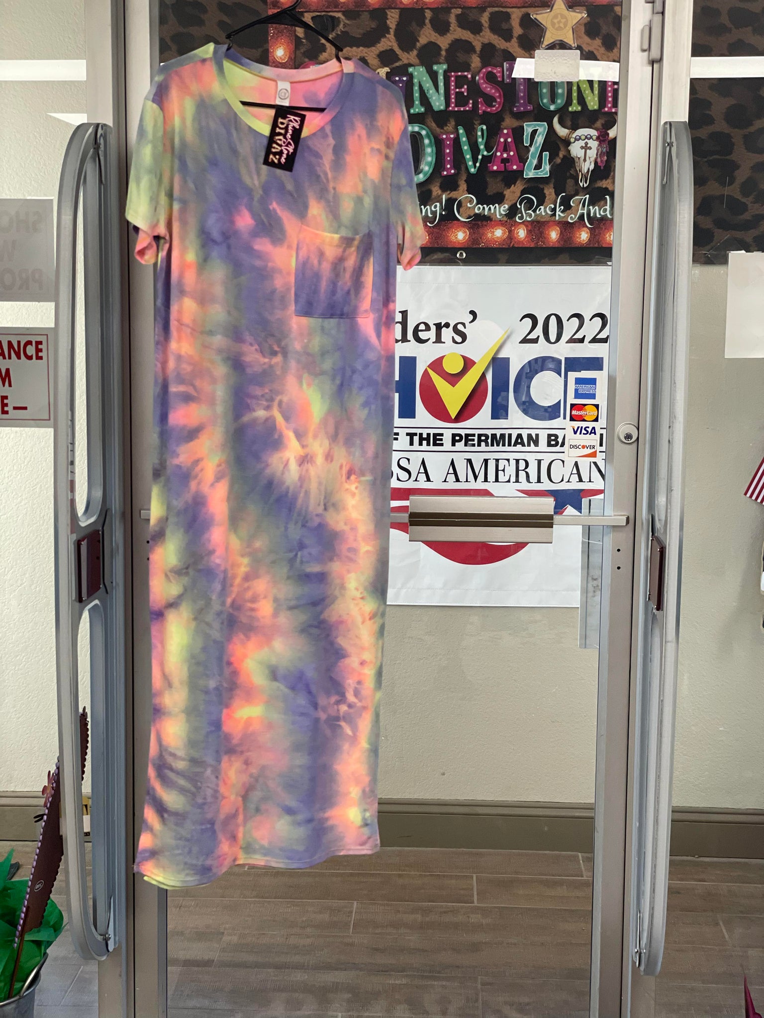 Tie Dye Maxi Pocket Dress