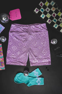 CHILLVILLE BIKER SHORTS*LAVENDAH