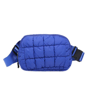 Blue Puff Cross Body Sling Bag