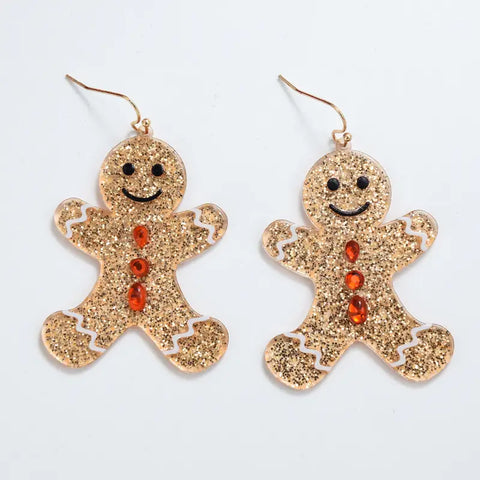 Acrylic Gingerbread Earrings