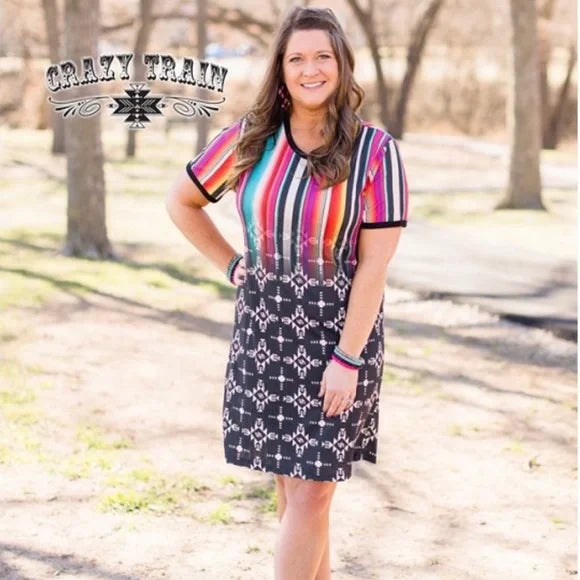 Serape Abstract Dress