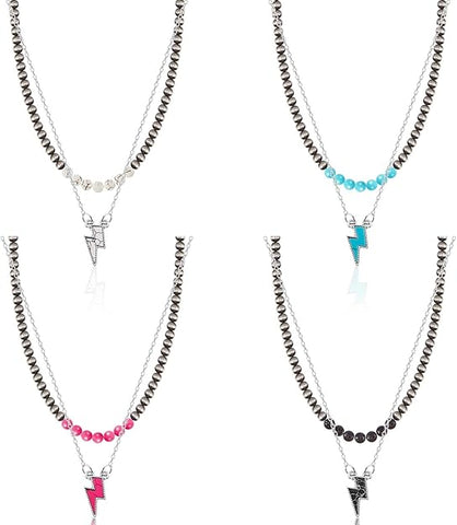 Bolt Necklace Choker Set