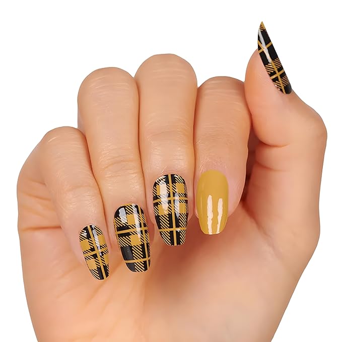 Breaking Plaid 100% Polish Nails