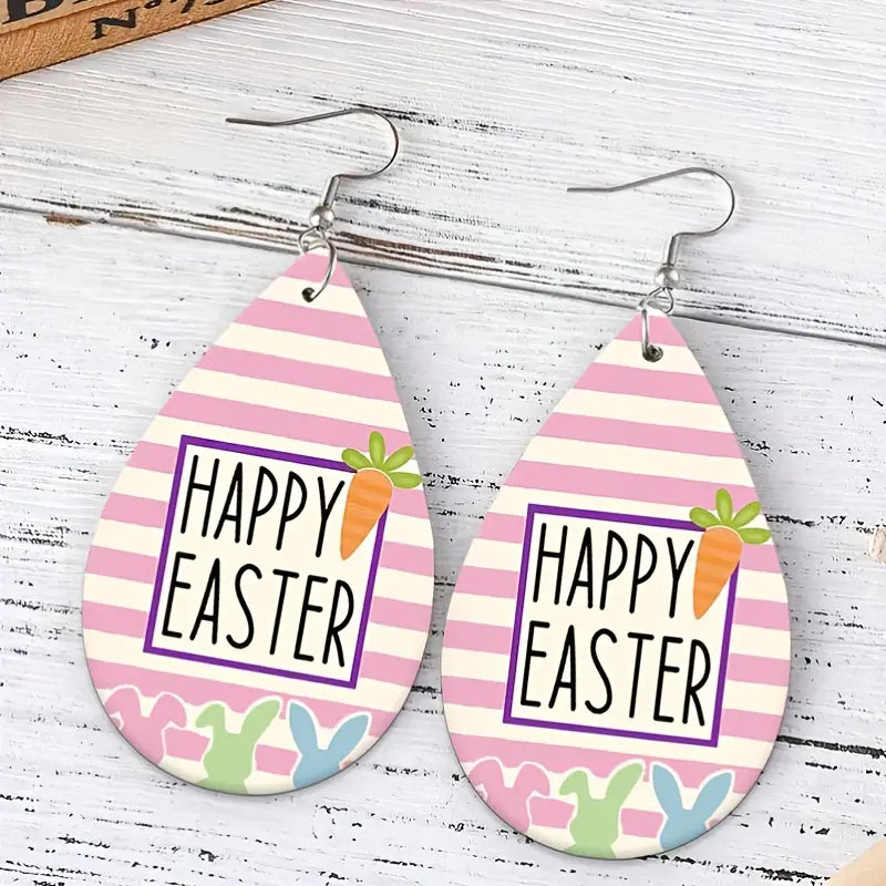 Stripe Bunny Earrings