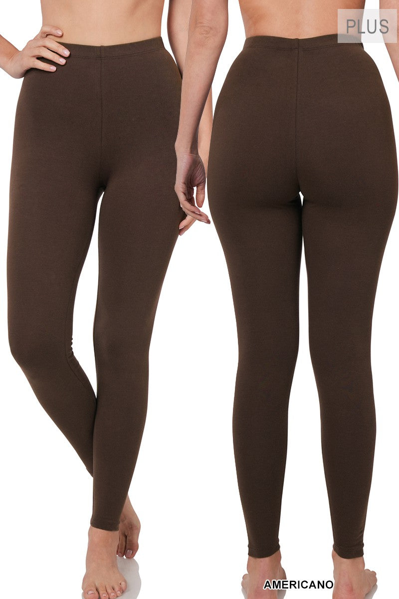 Brown Full Length Leggings