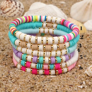 Clay Bead Bracelets*Multiple Colors*