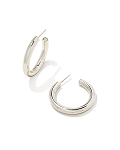 Colette Hoop Earrings in Silver