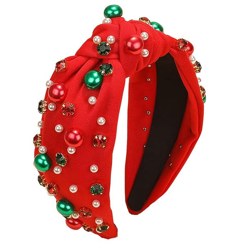 Christmas Bling Headband-Red