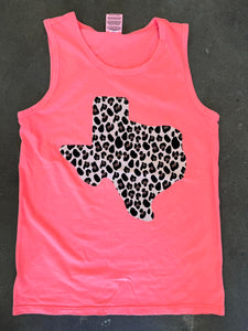 Neon Leopard Texas Tank