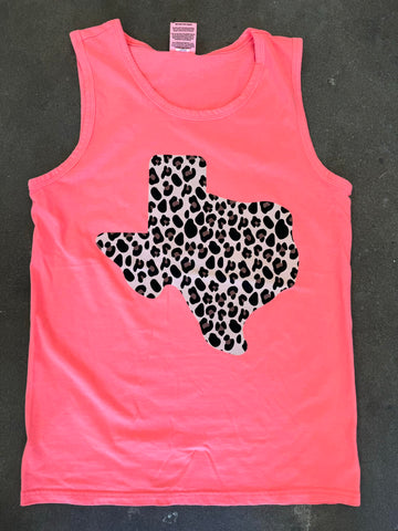 Neon Leopard Texas Tank