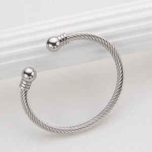 Stainless Steel Cable Bangle