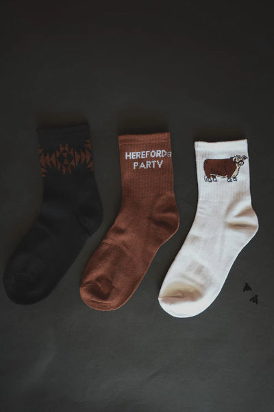 Sock Em Western Socks