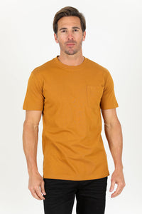 Cotton Knit T-Shirt - Camel