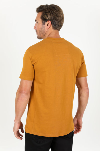 Cotton Knit T-Shirt - Camel