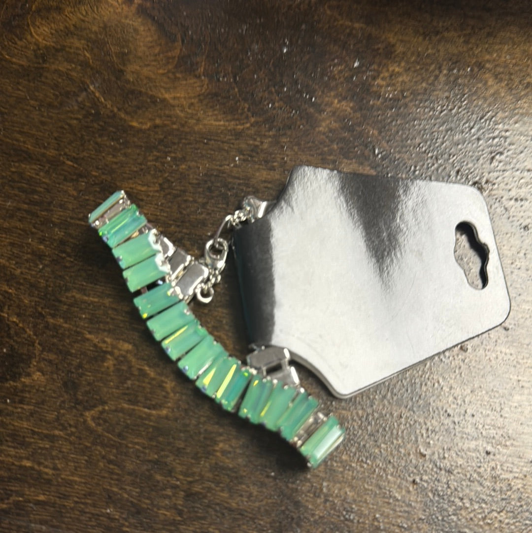 Mint Square Dance Bracelet