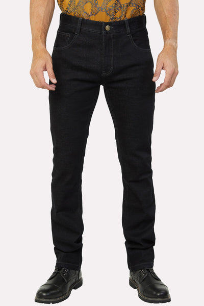 Cruz Men's Supersoft Jet Black Stretch Slim Jeans