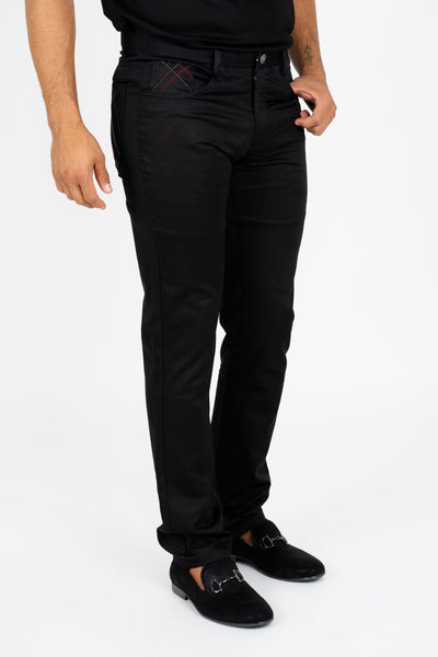 Slade Men's Black Relaxed Fit Stretch Pants