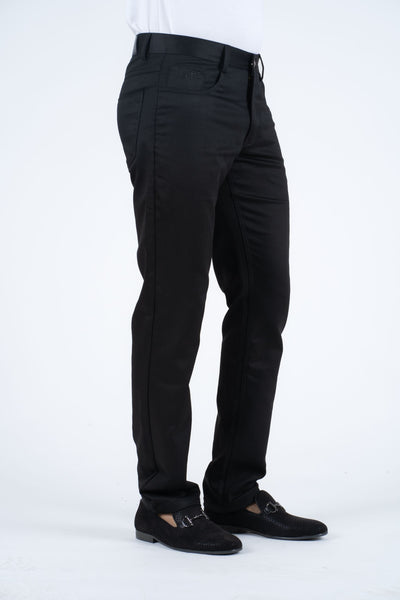 Slade Men's Black Relaxed Fit Stretch Pants