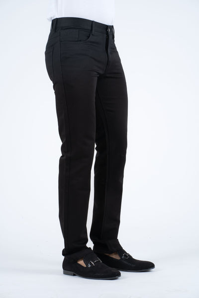 Slade Men's Black Relaxed Fit Stretch Pants