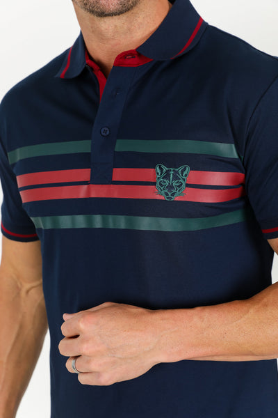 Men's Cotton Modern Fit Navy Polo