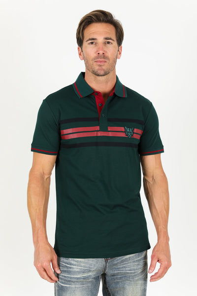 Men's Cotton Modern Fit Green Polo