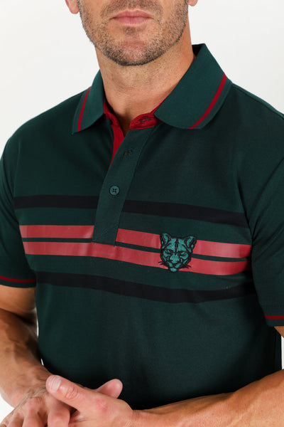 Men's Cotton Modern Fit Green Polo