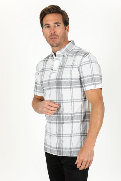 Men's Cotton Modern Fit White Polo