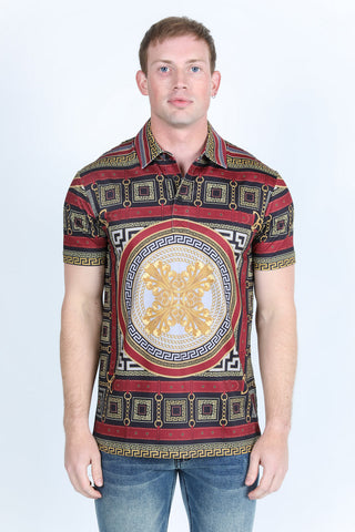 Men's Baroque Print Red Label Polo