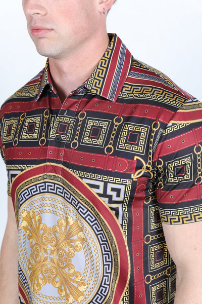 Men's Baroque Print Red Label Polo