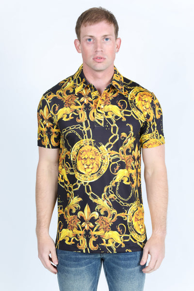 Men's Baroque Print Red Label Polo