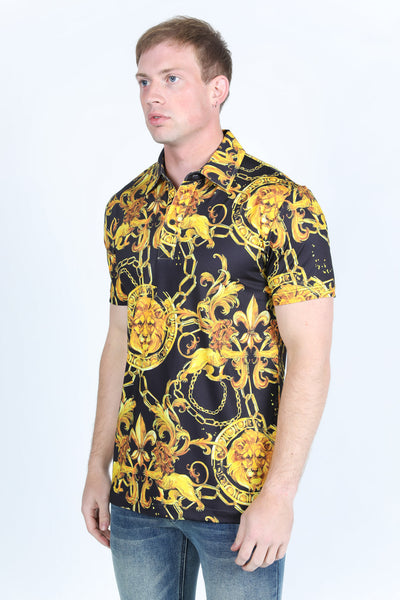 Men's Baroque Print Red Label Polo