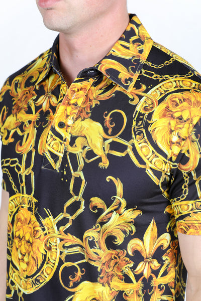 Men's Baroque Print Red Label Polo