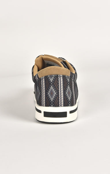 Mens Aztec Print Canvas Sneaker