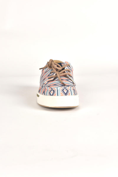 Mens Aztec Print Canvas Sneaker