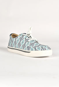 Mens Aztec Print Canvas Sneaker