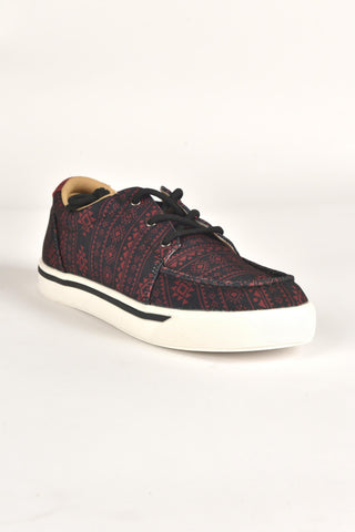 Mens Aztec Print Canvas Sneaker