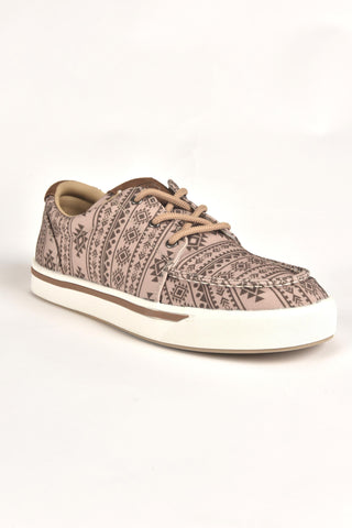 Mens Aztec Print Canvas Sneaker