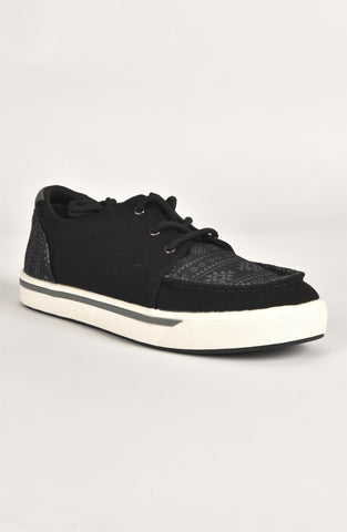 Mens Aztec Print Canvas Sneaker